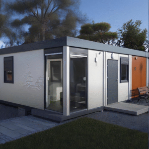 Multi-Functional Prefab Modular Detachable Apartment with Sloped Roof Design For Vacation Home