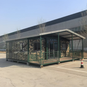 Customized Tiny 20ft 37sqm 472sqft Modular Tiny Prefab Containers Houses For Military