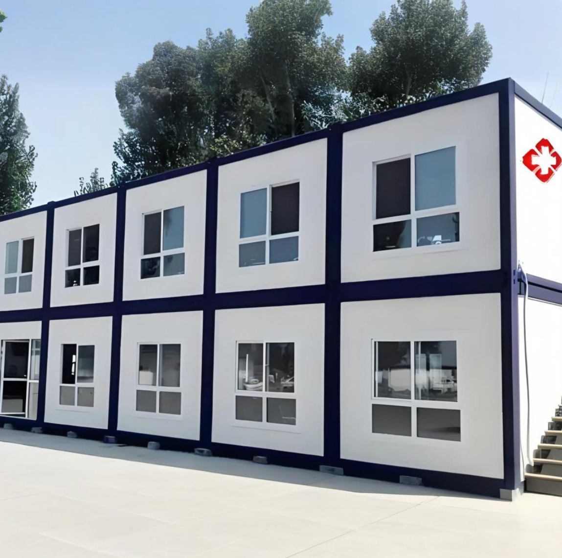 Assemble container of houses structure prefabricated modular container house for hospital