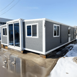 Factory supply Detachable Fodable 73 sqm 40ft container house prefabricated with bathroom For Beach House