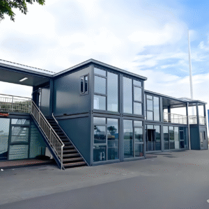 ​20ft Steel-Frame Modular Container House - Flat Packed Prefab Mobile Office/Hotel, Waterproof & Insulated