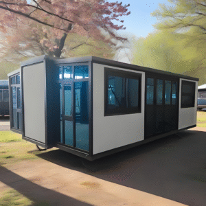Factory supply Premade 28sqm container house prefab houses foldable resort home For Emergency