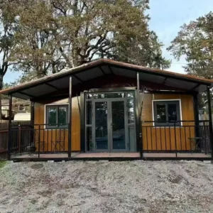 Customized 73sqm Eco 40ft houses container house movable prefabricated house For Resort