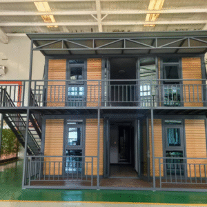 Customized 20ft 37sqm 2 Levels Tiny House in container For Apartment