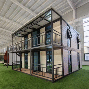 OEM 2 story 20ft 72 sqm Homes Folding House Portable Container Office For Social House