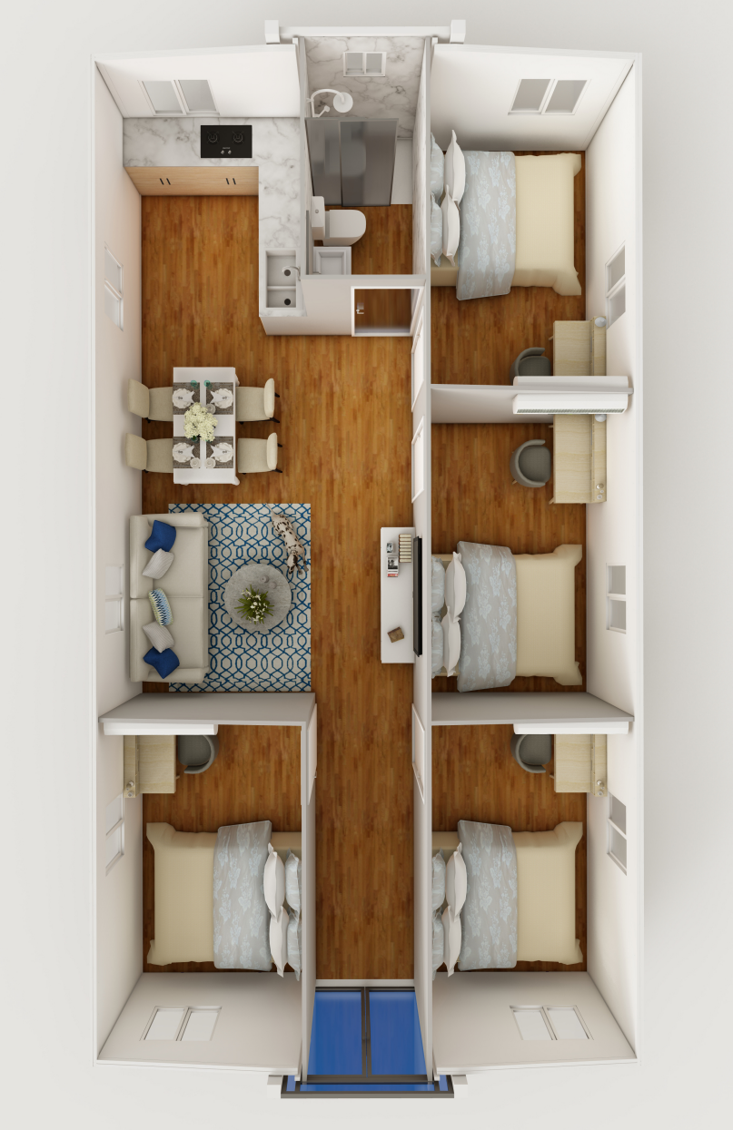 HT Foldable 20ft 40ft Hause Container House Prefabricated For DIYModular House - Image 9