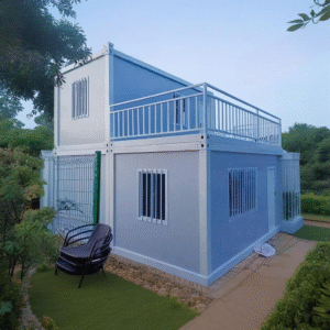 2 story lCustom Sturdy Container House Good Insulated Prefab Shipping Container Houses For Dormitory