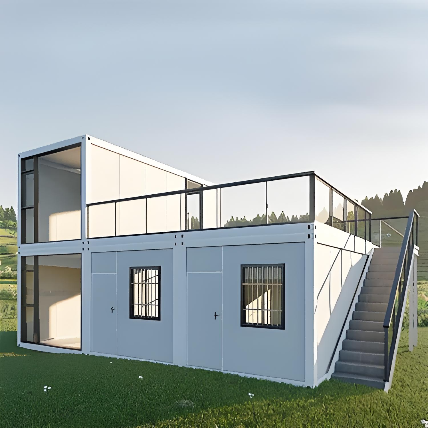 Competitive price detachable container house prefab container house with solar electricity - Image 3