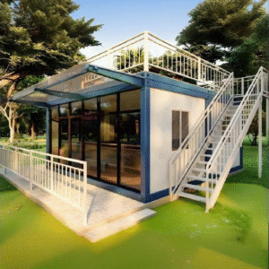 Commercial/Residential Prefab Unit - Detachable Modular Container with Pitch Roof & 80㎡ Large Space For Farm