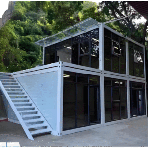 Competitive price detachable container house prefab container house with solar electricity