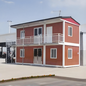 Customizable Single-Story Modular House - Prefab Flat Packed Container House for Office/Residence, Pitch Roof