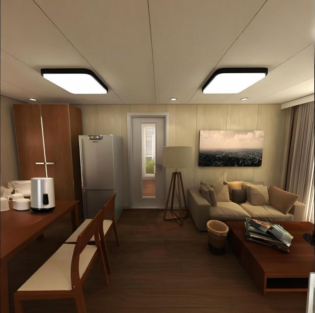 Double-Layer 20ft Container House -15 sqm Prefab Modular Structure for Hotel & Office, Quick Lock System - Image 5